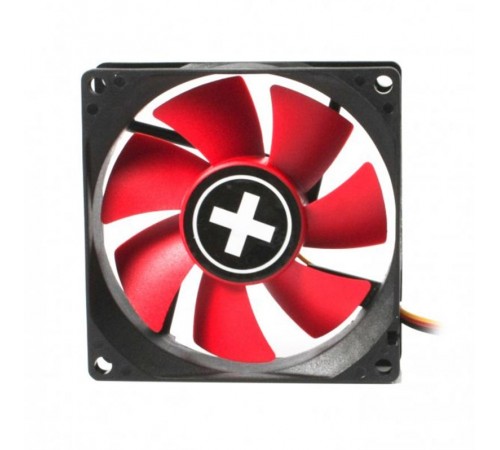 Вентилятор Xilence XPF80.R (XF037), 80х80х25мм, 3-pin+4-pin, Black/Red