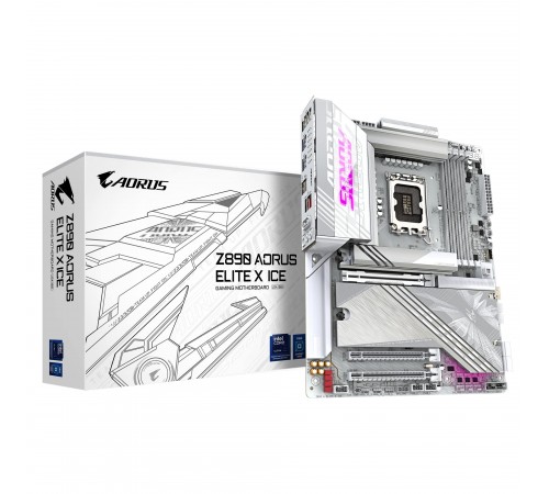 Материнська плата Gigabyte Z890 Aorus Elite X Ice Socket 1851 Материнська плата Gigabyte Z890 Aorus Elite X Ice Socket 1851