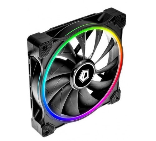 Вентилятор ID-Cooling ZF-14025-ARGB (Single Pack), 140x140x25мм, 4-pin PWM, чорний