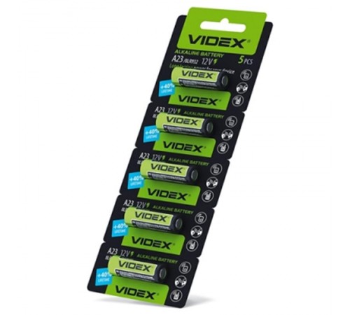 Батарейка Videx Alkaline A23/23A/VA23GA BL 5шт