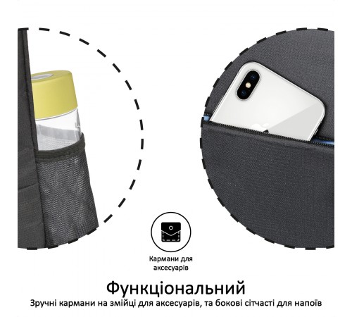 Рюкзак для ноутбука Promate Alpha-BP Black