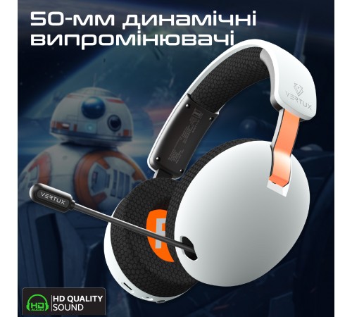 Bluetooth-гарнітура Vertux BB-8 White