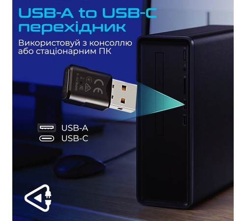 Bluetooth-адаптер аудіо Promate BlueLink Bluetooth 5.0 Black Bluetooth-адаптер аудіо Promate BlueLink Bluetooth 5.0 Black