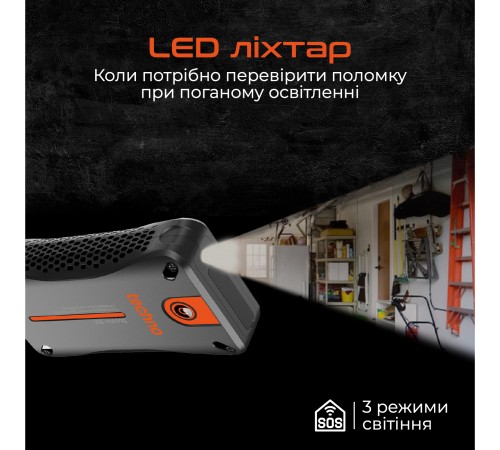 Пусковий пристрій для автомобілів Techno 10000mAh Black (booster-800)