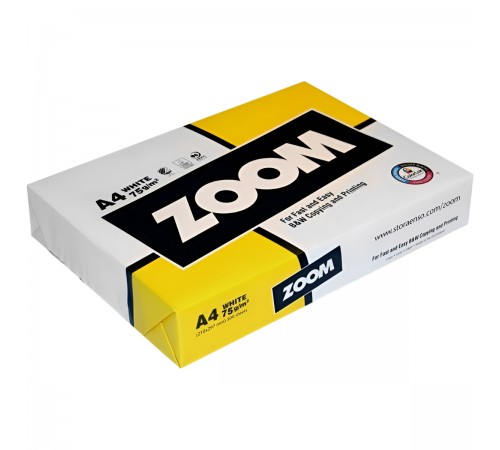 Папір Zoom 80g/m2, A4, 500арк, class C, білизна 150% CIE