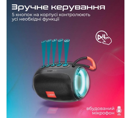 Акустична система Promate Capsule-3 Black