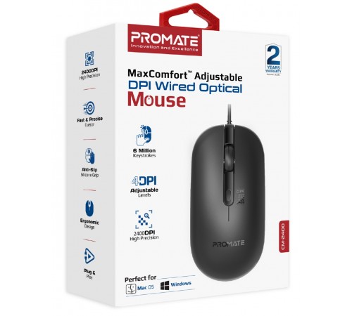 Миша Promate CM-2400 Black