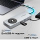 USB-хаб Promate ComandHub-Pro USB Type-C Grey