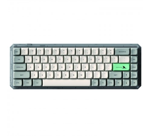 Клавіатура бездротова Motospeed Darmoshark K5 Gateron Silver Pro Light Gray (dmk5lgspro)