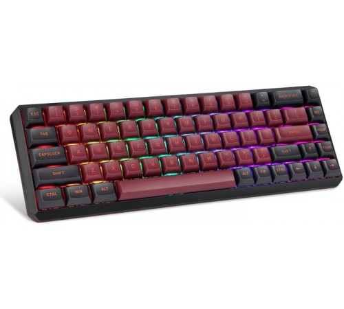 Клавіатура бездротова Motospeed Darmoshark K5 Gateron Red Red-Black (dmk5rbgr)