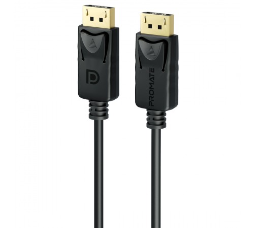 Кабель Promate DPLink-200 DisplayPort - DisplayPort V 1.4 (M/M), 2 м, Black