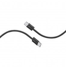 Кабель Promate USB Type-C - USB Type-C (M/M), 3 A, 60 W, 1.2 м, EcoLine-CC120 Black (ecoline-cc120.black)