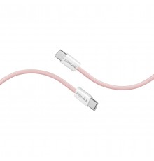 Кабель Promate USB Type-C - USB Type-C (M/M), 3 A, 60 W, 2 м, EcoLine-CC200 Pink (ecoline-cc200.pink)
