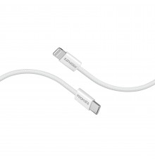 Кабель Promate USB Type-C - Lightning (M/M), 3 A, 27 W, 1.2 м, EcoLine-Ci120 White (ecoline-ci120.white)