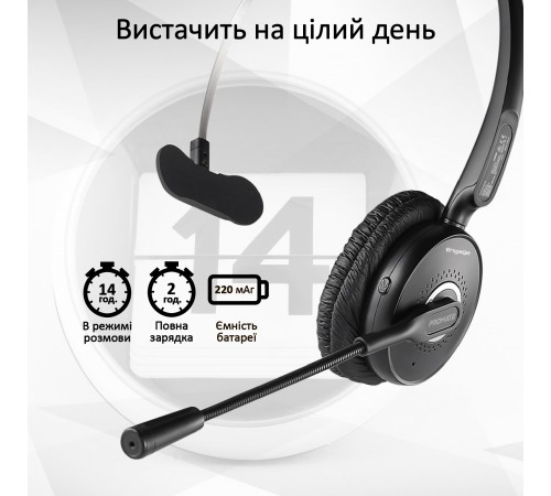 Bluetooth-гарнітура Promate Engage Black