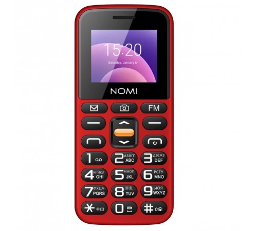 Мобiльний телефон Nomi i1820 Dual Sim Red