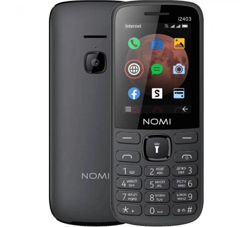 Мобiльний телефон Nomi i2403 Dual Sim Black
