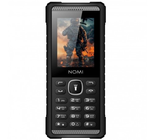 Мобiльний телефон Nomi i2420 Black-Grey