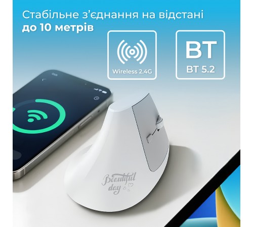 Миша бездротова Ajazz i-300 White (i300-W)