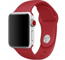 Силіконовий ремінець для Apple Watch 42(ser.1-3)/44/45/46/49mm Червоний / Dark Red