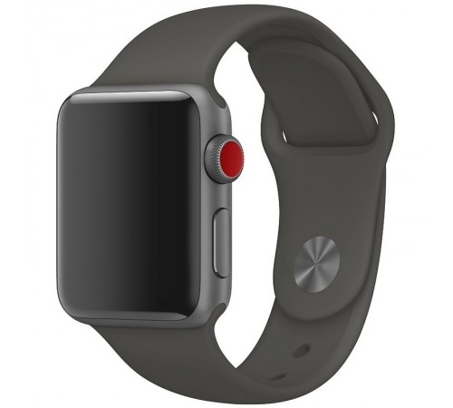 Силіконовий ремінець для Apple Watch 42(ser.1-3)/44/45/46/49mm Сірий / Charcoal Gray Силіконовий ремінець для Apple Watch 42(ser.1-3)/44/45/46/49mm Сірий / Charcoal Gray