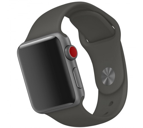 Силіконовий ремінець для Apple Watch 42(ser.1-3)/44/45/46/49mm Сірий / Charcoal Gray Силіконовий ремінець для Apple Watch 42(ser.1-3)/44/45/46/49mm Сірий / Charcoal Gray