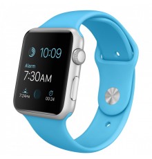 Силіконовий ремінець для Apple Watch 42(ser.1-3)/44/45/46/49mm Блакитний / Blue