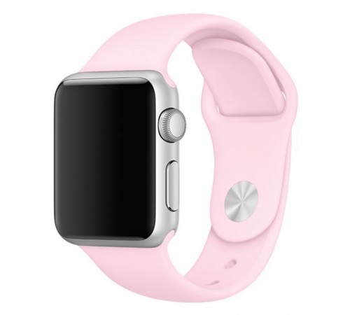 Силіконовий ремінець для Apple Watch 42(ser.1-3)/44/45/46/49mm Рожевий / Light pink Силіконовий ремінець для Apple Watch 42(ser.1-3)/44/45/46/49mm Рожевий / Light pink