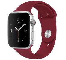 Силіконовий ремінець для Apple Watch 42(ser.1-3)/44/45/46/49mm Бордовий / Maroon