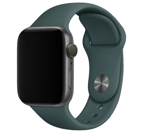 Силіконовий ремінець для Apple Watch 42(ser.1-3)/44/45/46/49mm Зелений / Dark green Силіконовий ремінець для Apple Watch 42(ser.1-3)/44/45/46/49mm Зелений / Dark green