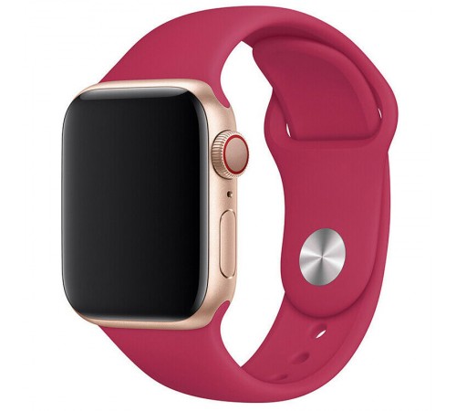 Силіконовий ремінець для Apple Watch 42(ser.1-3)/44/45/46/49mm Малиновий / Pomegranate Силіконовий ремінець для Apple Watch 42(ser.1-3)/44/45/46/49mm Малиновий / Pomegranate