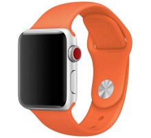 Силіконовий ремінець для Apple Watch 42(ser.1-3)/44/45/46/49mm Помаранчевий / Orange