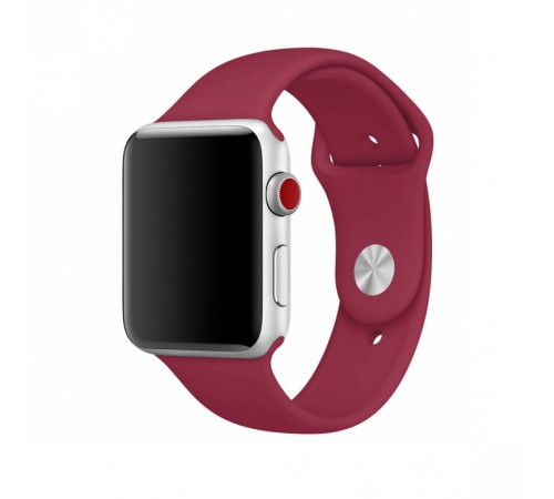 Силіконовий ремінець для Apple Watch 42(ser.1-3)/44/45/46/49mm Червоний / Rose Red Силіконовий ремінець для Apple Watch 42(ser.1-3)/44/45/46/49mm Червоний / Rose Red