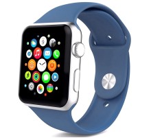 Силіконовий ремінець для Apple Watch 42(ser.1-3)/44/45/46/49mm Синій / Alaska blue