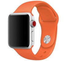 Силіконовий ремінець для Apple Watch 42(ser.1-3)/44/45/46/49mm Помаранчевий / Apricot