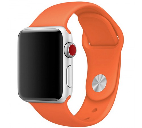 Силіконовий ремінець для Apple Watch 42(ser.1-3)/44/45/46/49mm Помаранчевий / Apricot Силіконовий ремінець для Apple Watch 42(ser.1-3)/44/45/46/49mm Помаранчевий / Apricot
