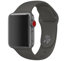 Силіконовий ремінець для Apple Watch 42(ser.1-3)/44/45/46/49mm Сірий / Dark Gray