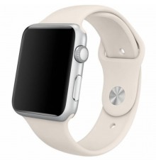 Силіконовий ремінець для Apple Watch 42(ser.1-3)/44/45/46/49mm Бежевий / Antique White