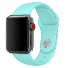 Силіконовий ремінець для Apple Watch 42(ser.1-3)/44/45/46/49mm Бірюзовий / Marine Green