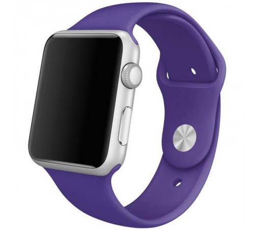 Силіконовий ремінець для Apple Watch 42(ser.1-3)/44/45/46/49mm Фіолетовий / Purple Силіконовий ремінець для Apple Watch 42(ser.1-3)/44/45/46/49mm Фіолетовий / Purple