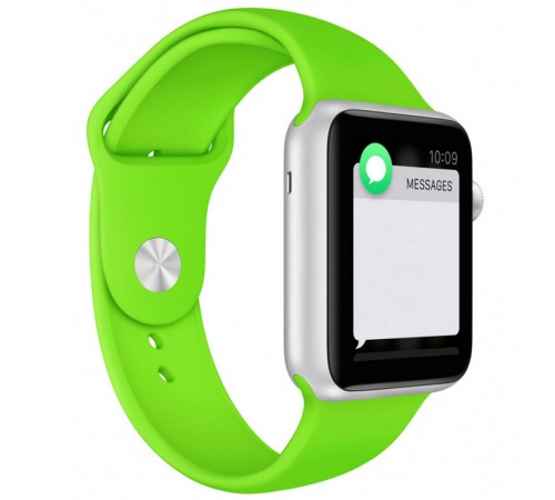 Силіконовий ремінець для Apple Watch 42(ser.1-3)/44/45/46/49mm Салатовий / Neon green Силіконовий ремінець для Apple Watch 42(ser.1-3)/44/45/46/49mm Салатовий / Neon green