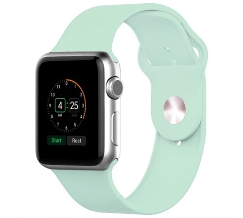 Силіконовий ремінець для Apple Watch 42(ser.1-3)/44/45/46/49mm Бірюзовий / Turquoise Силіконовий ремінець для Apple Watch 42(ser.1-3)/44/45/46/49mm Бірюзовий / Turquoise