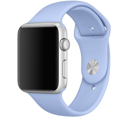Силіконовий ремінець для Apple Watch 42(ser.1-3)/44/45/46/49mm Блакитний / Lilac Blue Силіконовий ремінець для Apple Watch 42(ser.1-3)/44/45/46/49mm Блакитний / Lilac Blue