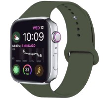 Силіконовий ремінець для Apple Watch 42(ser.1-3)/44/45/46/49mm Зелений / Forest green