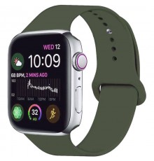 Силіконовий ремінець для Apple Watch 42(ser.1-3)/44/45/46/49mm Зелений / Forest green