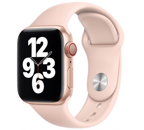 Силіконовий ремінець для Apple Watch 42(ser.1-3)/44/45/46/49mm Рожевий / Pink Sand Силіконовий ремінець для Apple Watch 42(ser.1-3)/44/45/46/49mm Рожевий / Pink Sand