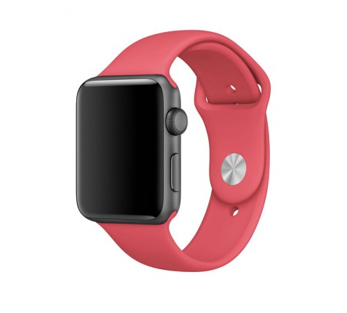 Силіконовий ремінець для Apple Watch 42(ser.1-3)/44/45/46/49mm Червоний / Camellia Red Силіконовий ремінець для Apple Watch 42(ser.1-3)/44/45/46/49mm Червоний / Camellia Red