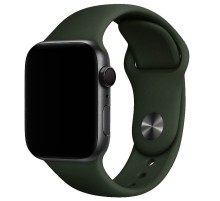 Силіконовий ремінець для Apple Watch 38/40/41/42mm Зелений / Clover