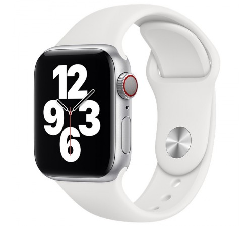 Силіконовий ремінець для Apple Watch 38/40/41/42mm(ser.10) Білий / White
