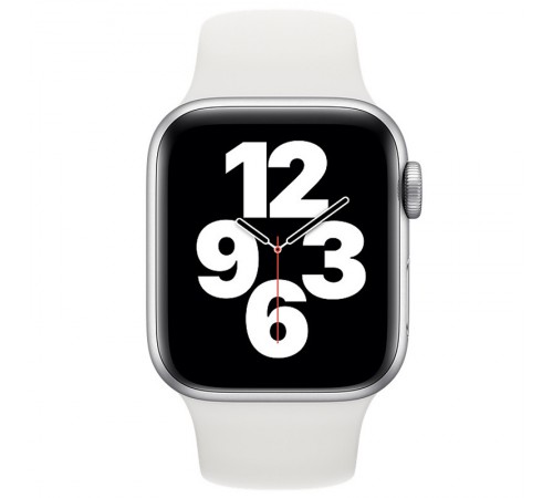 Силіконовий ремінець для Apple Watch 38/40/41/42mm(ser.10) Білий / White